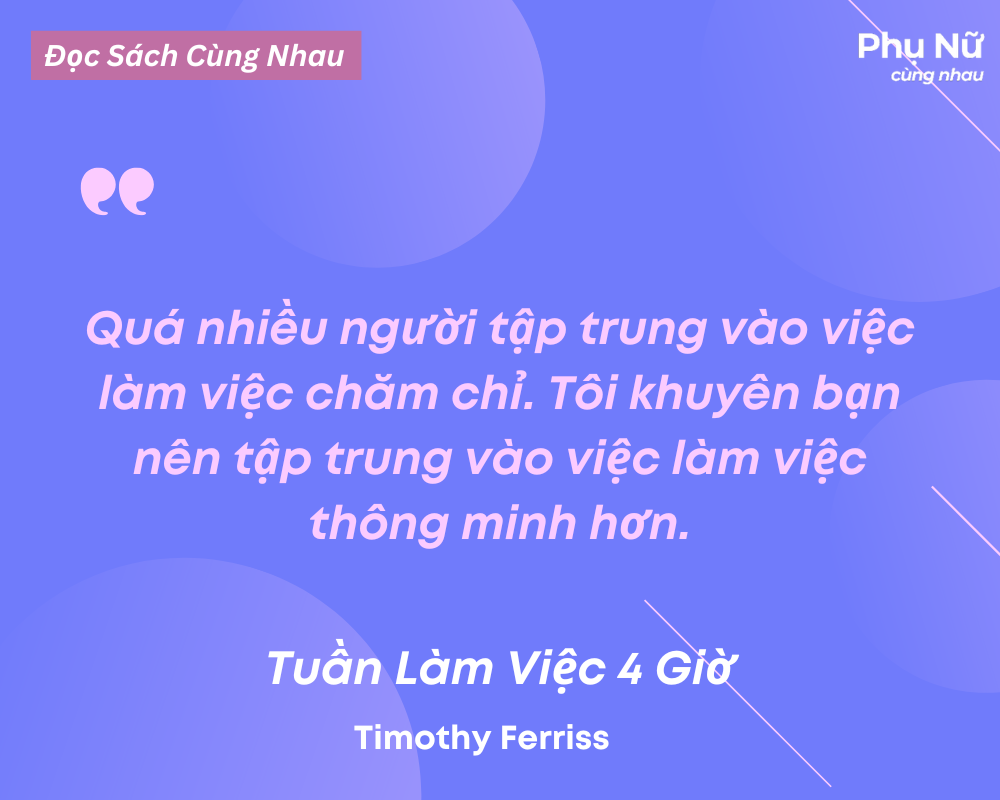 Tuần Làm Việc 4 Giờ sách hay phụ nữ nên đọc