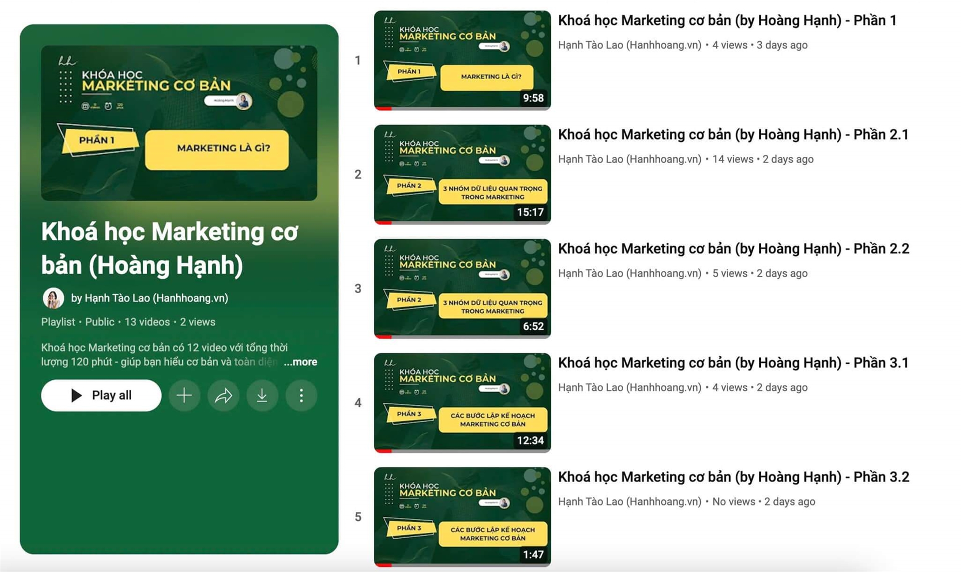 Khoá Học Marketing Nền Tảng - Miễn Phí!